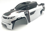 Kaiju EXT - BODY Cover (White Factory painted, cut & decals shell Redcat Racing