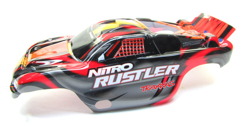 Nitro RUSTLER - Body Shell (RED) Cover ProGraphix Graphics 2.5 44096-3