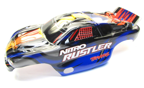 Nitro RUSTLER - Body Shell (BLUE) Cover ProGraphix Graphics 2.5 44096 ...