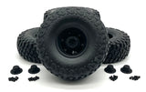 Axial SCX6 Jeep Wrangler TIRES, Mud Terrain KM3 w/Rhino Wheels (AXI45000; AXI45001) AXI05000