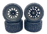 Arrma VORTEKS 4x4 3s BLX - TIRES & Wheels (tyres rims DBoots Katar ARA4305V3