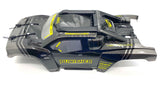 Team Corally PUNISHER - Body Shell (BLACK polycarbonate cover & Body Pins C-00171