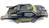 Team Corally PUNISHER - Body Shell (BLACK polycarbonate cover & Body Pins C-00171