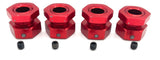 Team Corally KRONOS XTR - 17mm Hex Hubs (Adaptors drive Wheel Red nuts C-00273