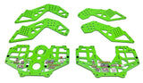 Losi LMT King Sling CHASSIS SIDE PLATES Green aluminum LOS04024