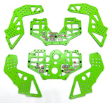 Losi LMT King Sling CHASSIS SIDE PLATES Green aluminum LOS04024