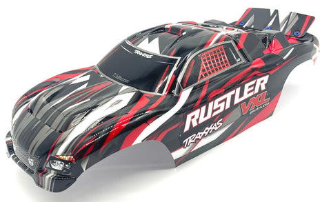 RUSTLER Pro Series VXL Painted RED BODY shell (Cover ProGraphix trimmed rtr 37076-74