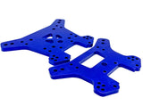 Fits SLEDGE - Towers (Front/Rear Shock Tower aluminum blue anodized Traxxas 95096-4