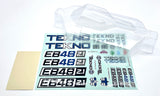 Tekno EB48 CLEAR BODY shell cover w/Window Mask and decals (TKR9045) TKR9003