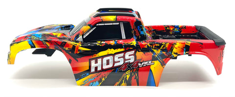 HOSS 4x4 VXL BODY Shell (SOLAR FLARE Cover Shell decals 90076-4