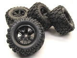 fits X-MAXX Wheels & Tires (8s Factory Glued Assembled (set 4 NEW 77086-4